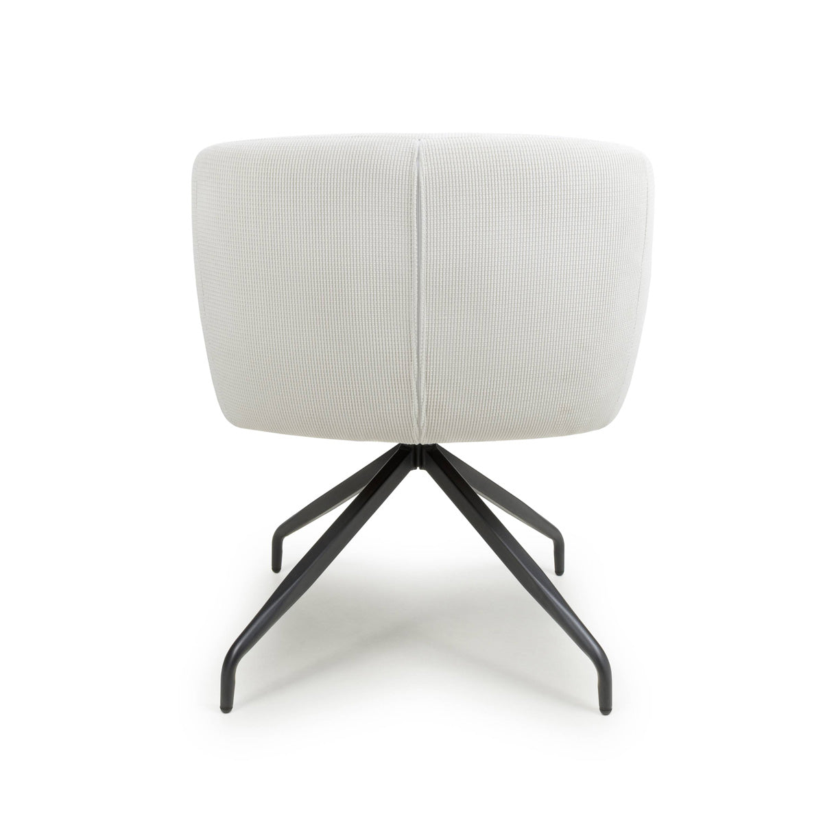 Corduroy Fabric Dining Chairs in Set Of 2 With Swivel Function - Artemis