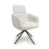 Corduroy Fabric Dining Chairs in Set Of 2 With Swivel Function - Polaris