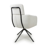 Corduroy Fabric Dining Chairs in Set Of 2 With Swivel Function - Polaris