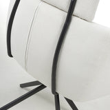Corduroy Fabric Dining Chairs in Set Of 2 With Swivel Function - Polaris