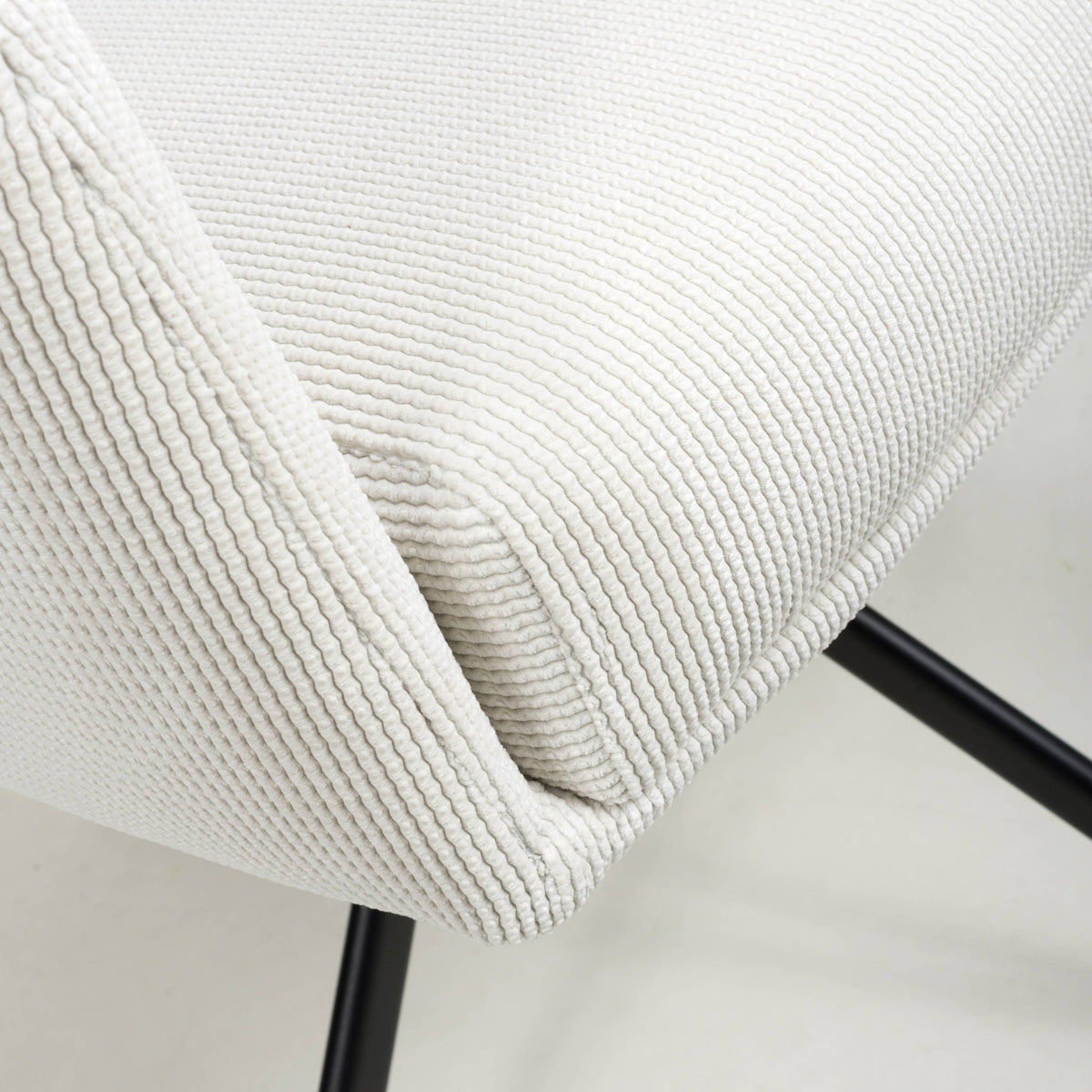 Corduroy Fabric Dining Chairs in Set Of 2 With Swivel Function - Polaris