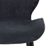 Corduroy Fabric Dining Chairs in Set of 4 - Femke