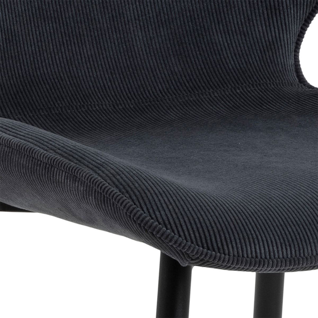 Corduroy Fabric Dining Chairs in Set of 4 - Femke
