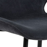 Corduroy Fabric Dining Chairs in Set of 4 - Femke
