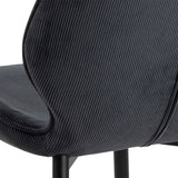 Corduroy Fabric Dining Chairs in Set of 4 - Femke