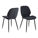 Corduroy Fabric Dining Chairs in Set of 4 - Femke