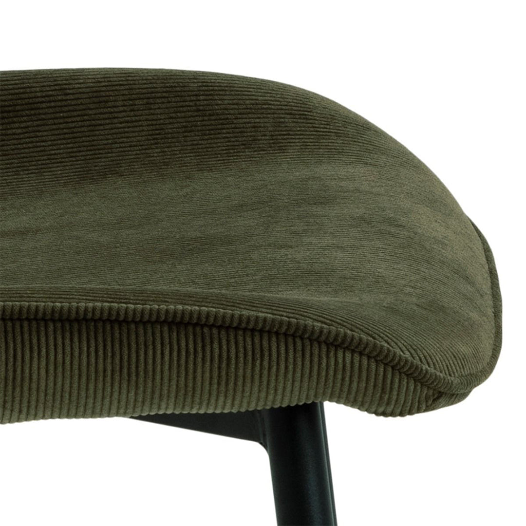 Corduroy Fabric Dining Chairs in Set of 4 - Femke