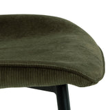 Corduroy Fabric Dining Chairs in Set of 4 - Femke
