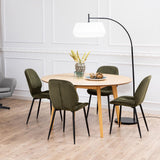 Corduroy Fabric Dining Chairs in Set of 4 - Femke