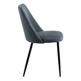 Corduroy Fabric Dining Chairs Set of 4 - Ines