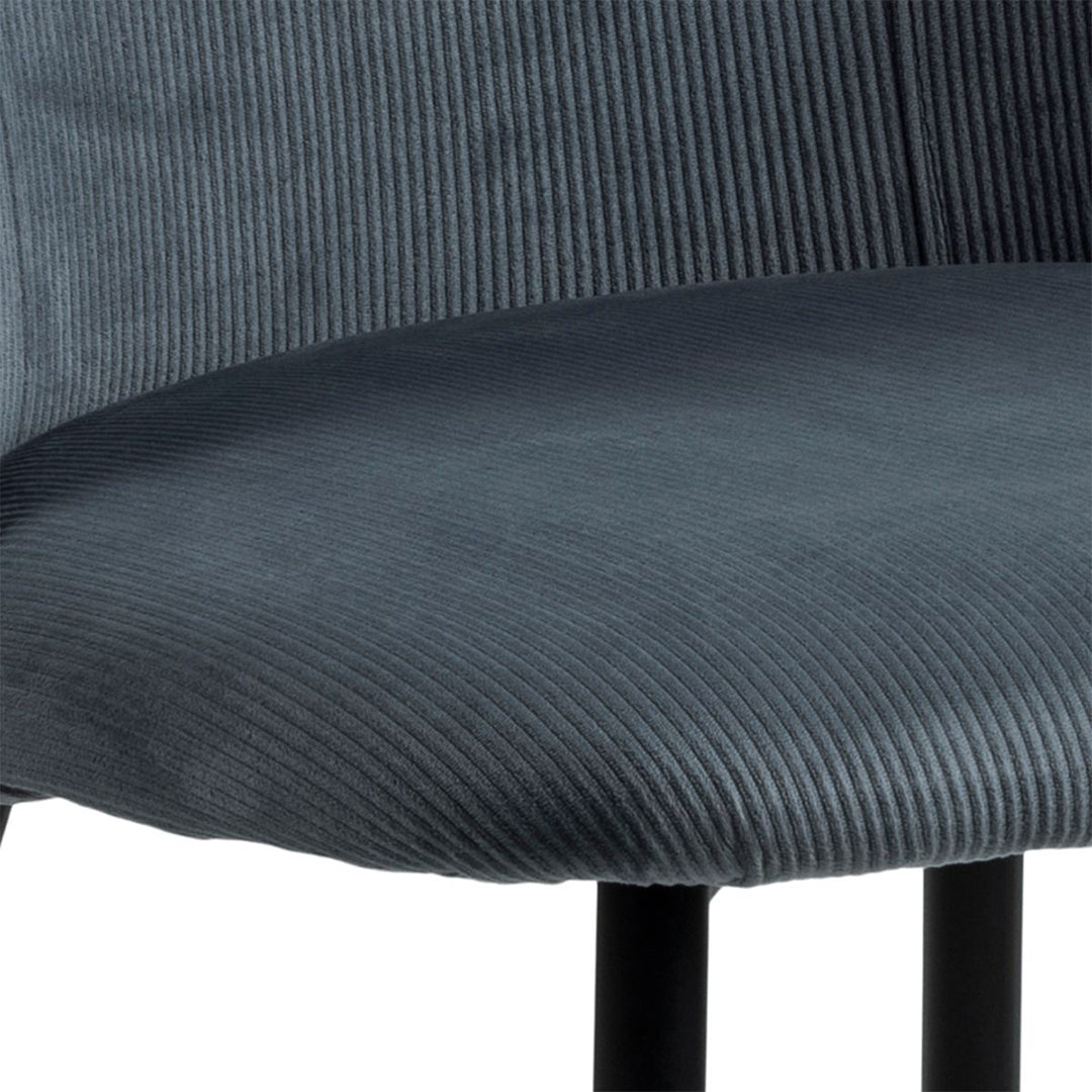 Corduroy Fabric Dining Chairs Set of 4 - Ines