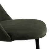 Corduroy Fabric Dining Chairs Set of 4 - Ines