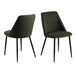 Corduroy Fabric Dining Chairs Set of 4 - Ines