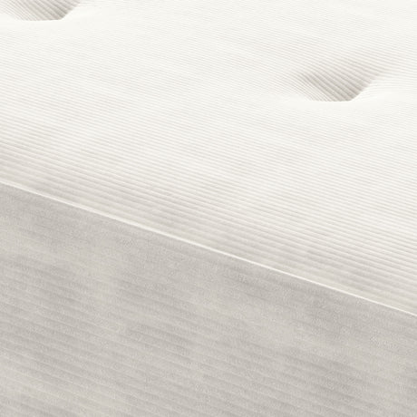 Corduroy Fabric Hallway Seating Bench 100cm Wide - Velmora