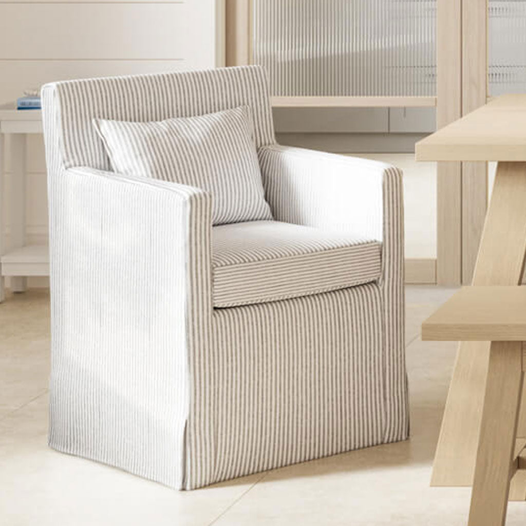 Cotton Blend Fabric Dining Chair - Hettie