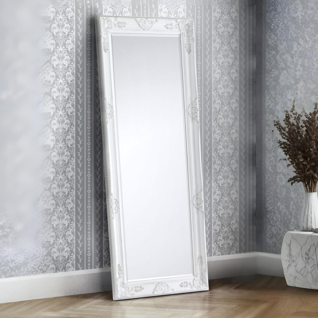 Dressing Mirror 130cm High With Wooden Frame - Palais