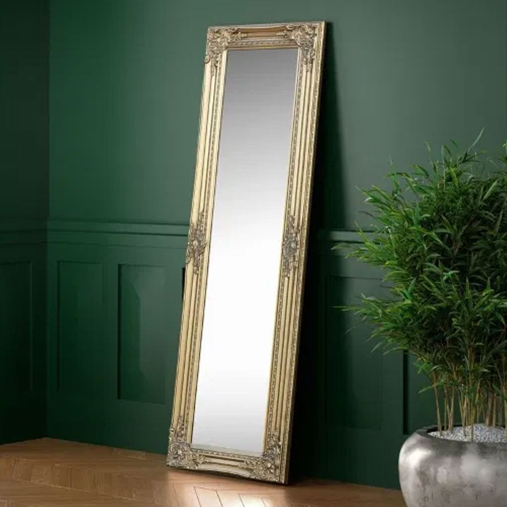 Dressing Mirror 130cm High With Wooden Frame - Palais