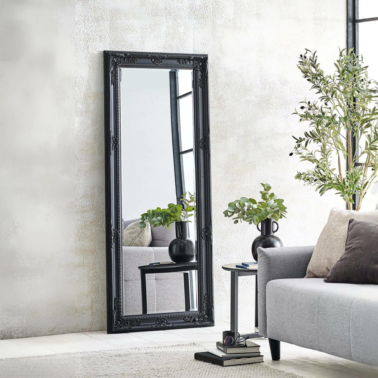Dressing Mirror 130cm High With Wooden Frame - Palais