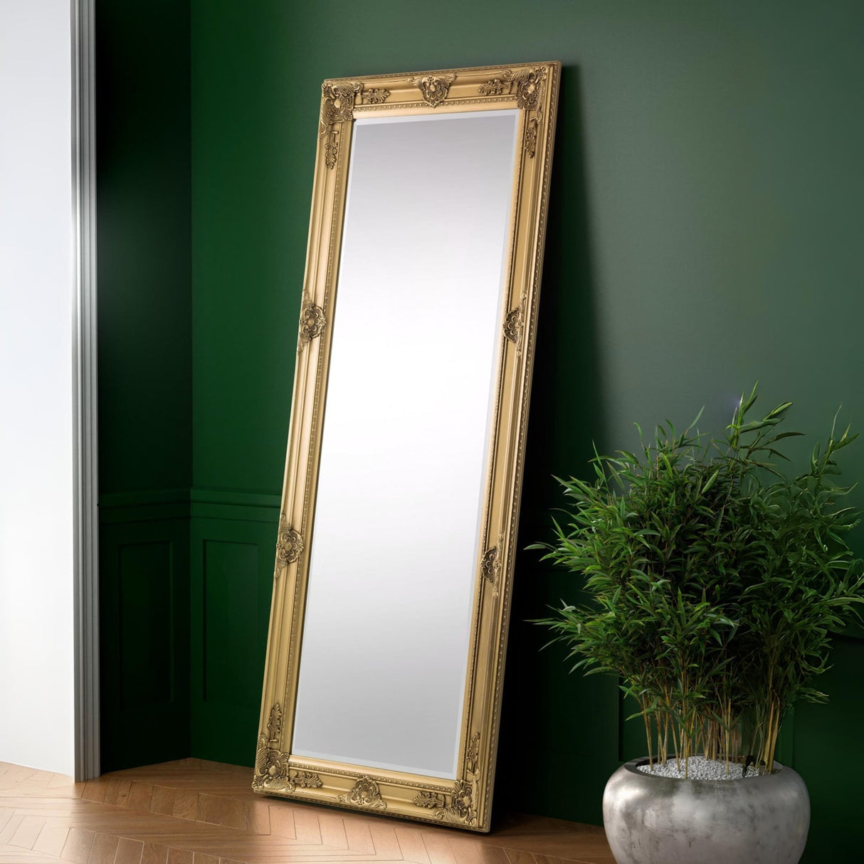 Dressing Mirror 170cm High With Wooden Frame - Palais