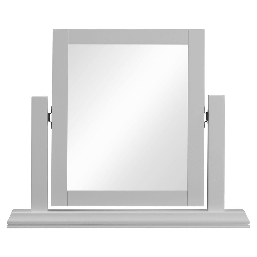 Dressing Table Mirror With Wooden Frame - Bordeaux