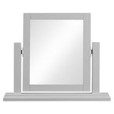 Dressing Table Mirror With Wooden Frame - Bordeaux
