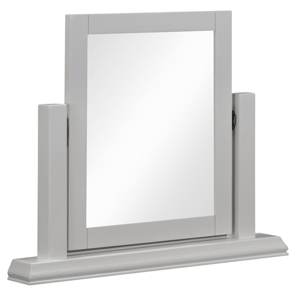 Dressing Table Mirror With Wooden Frame - Bordeaux
