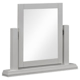 Dressing Table Mirror With Wooden Frame - Bordeaux