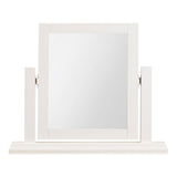 Dressing Table Mirror With Wooden Frame - Bordeaux