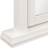 Dressing Table Mirror With Wooden Frame - Bordeaux