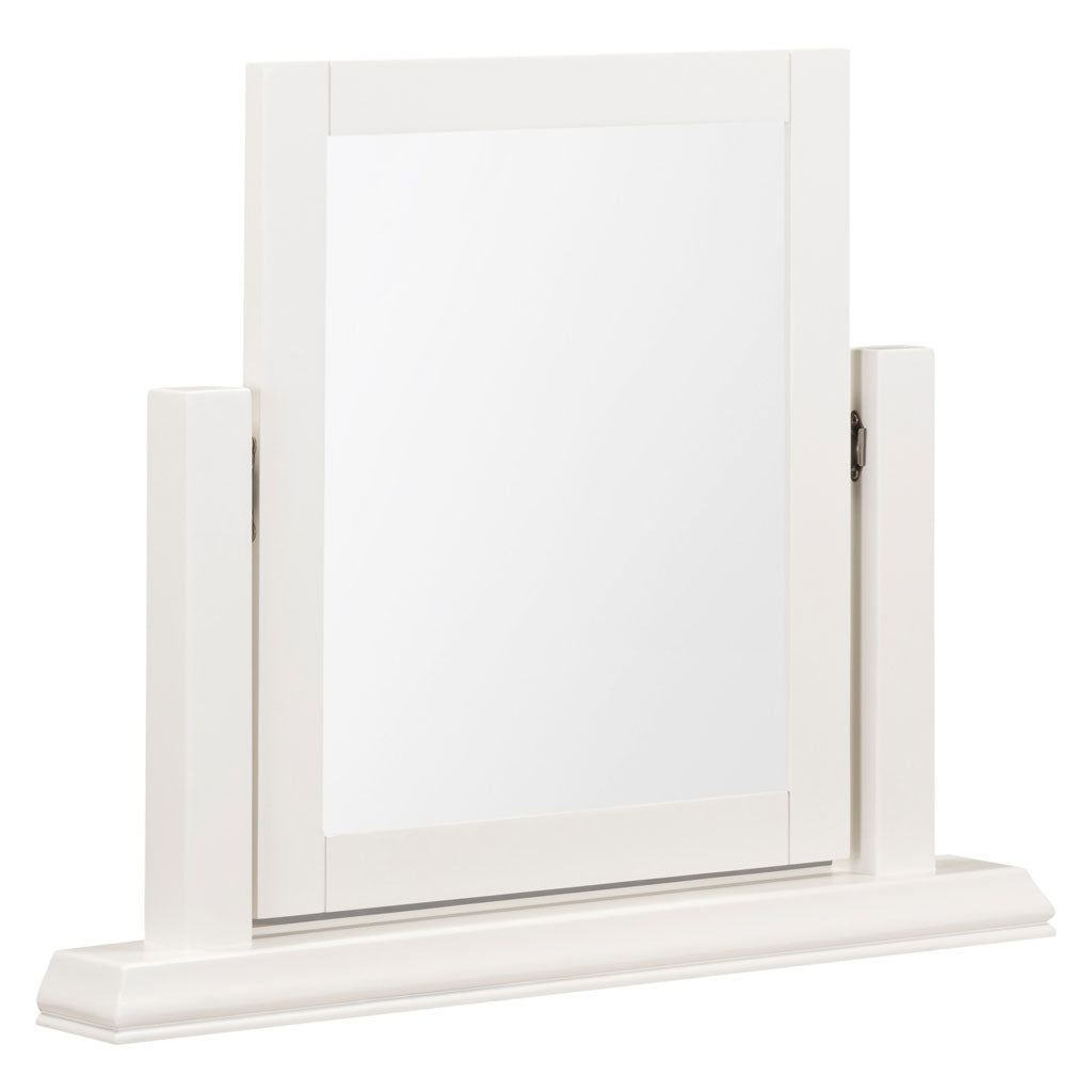 Dressing Table Mirror With Wooden Frame - Bordeaux