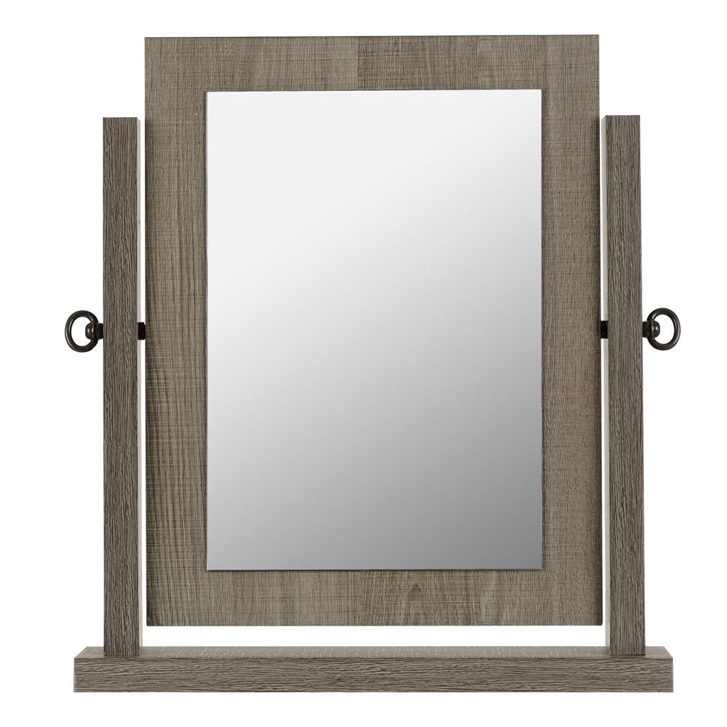 Dressing Table Mirror With Wooden Frame - Lisbon