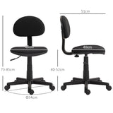 Elastic Fabric Home And Office Chair 54cm Wide Armless - Velmora