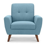 Fabric 1 Seater Sofa - Monza