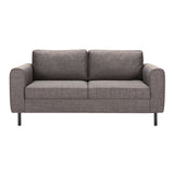 Fabric 2 + 2 Seater Sofa Set With Matt Black Steel Legs - Omaha