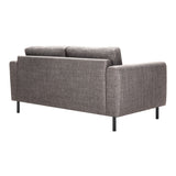 Fabric 2 + 2 Seater Sofa Set With Matt Black Steel Legs - Omaha