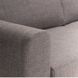 Fabric 2 + 3 Seater Sofa Set With Matt Black Steel Legs - Omaha