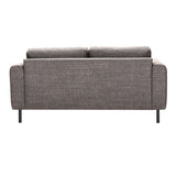 Fabric 2 + 3 Seater Sofa Set With Matt Black Steel Legs - Omaha