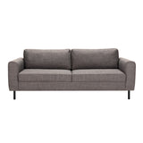 Fabric 2 + 3 Seater Sofa Set With Matt Black Steel Legs - Omaha