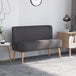 Fabric 2 Seater Sofa 117cm Wide With Wooden Legs - Velmora