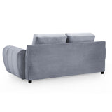 Velvet 2 Seater Sofa - Azzuro