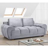 Velvet 2 Seater Sofa - Azzuro
