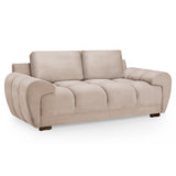 Velvet 2 Seater Sofa - Azzuro