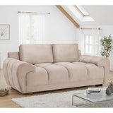 Velvet 2 Seater Sofa - Azzuro