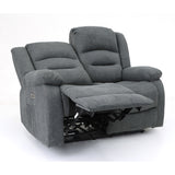 Fabric 2 Seater Sofa Electric Recliner - Alva