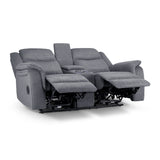 Fabric 2 Seater Sofa Electric Recliner - Galaxy Tech