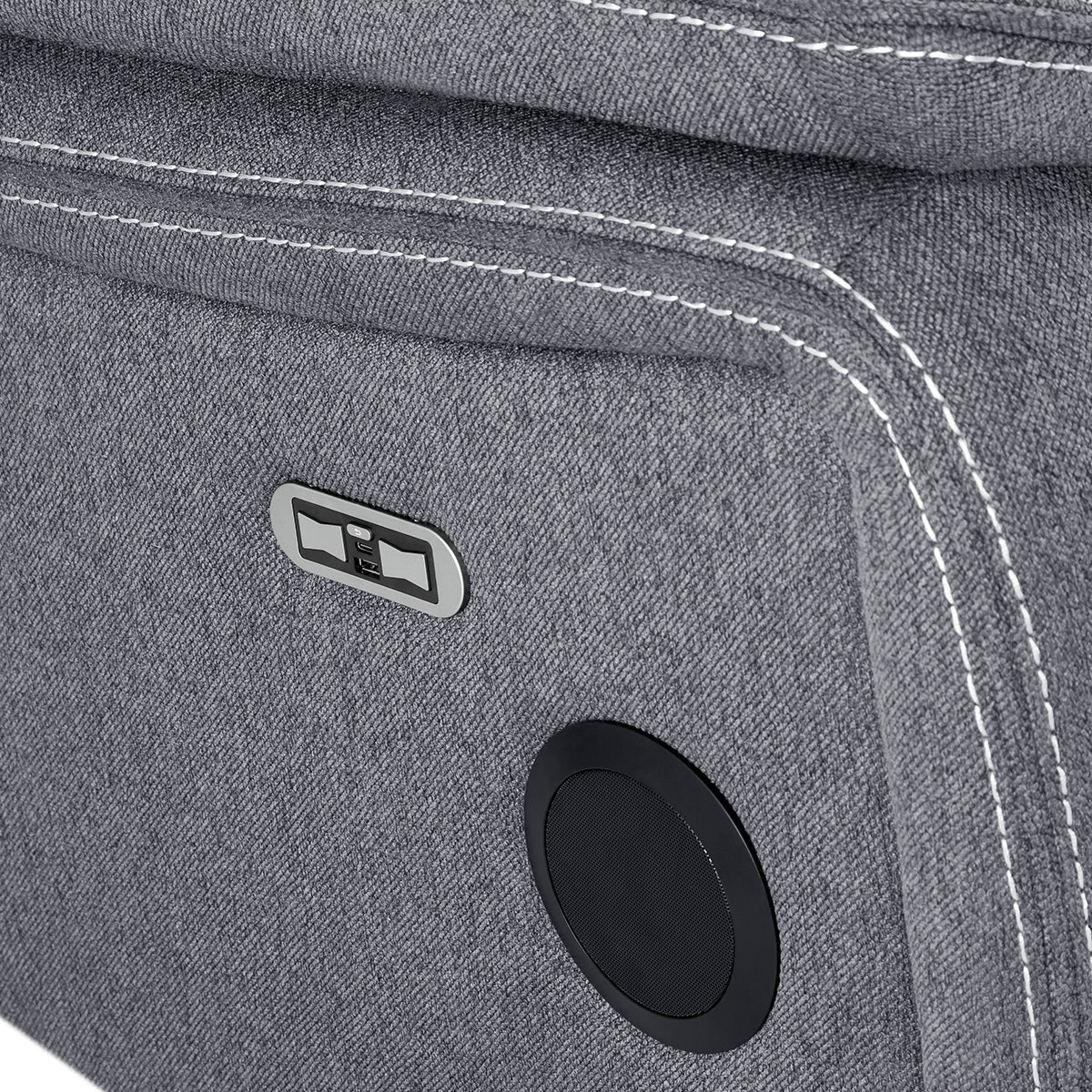 Fabric 2 Seater Sofa Electric Recliner - Galaxy Tech