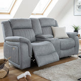 Fabric 2 Seater Sofa Electric Recliner - Linden