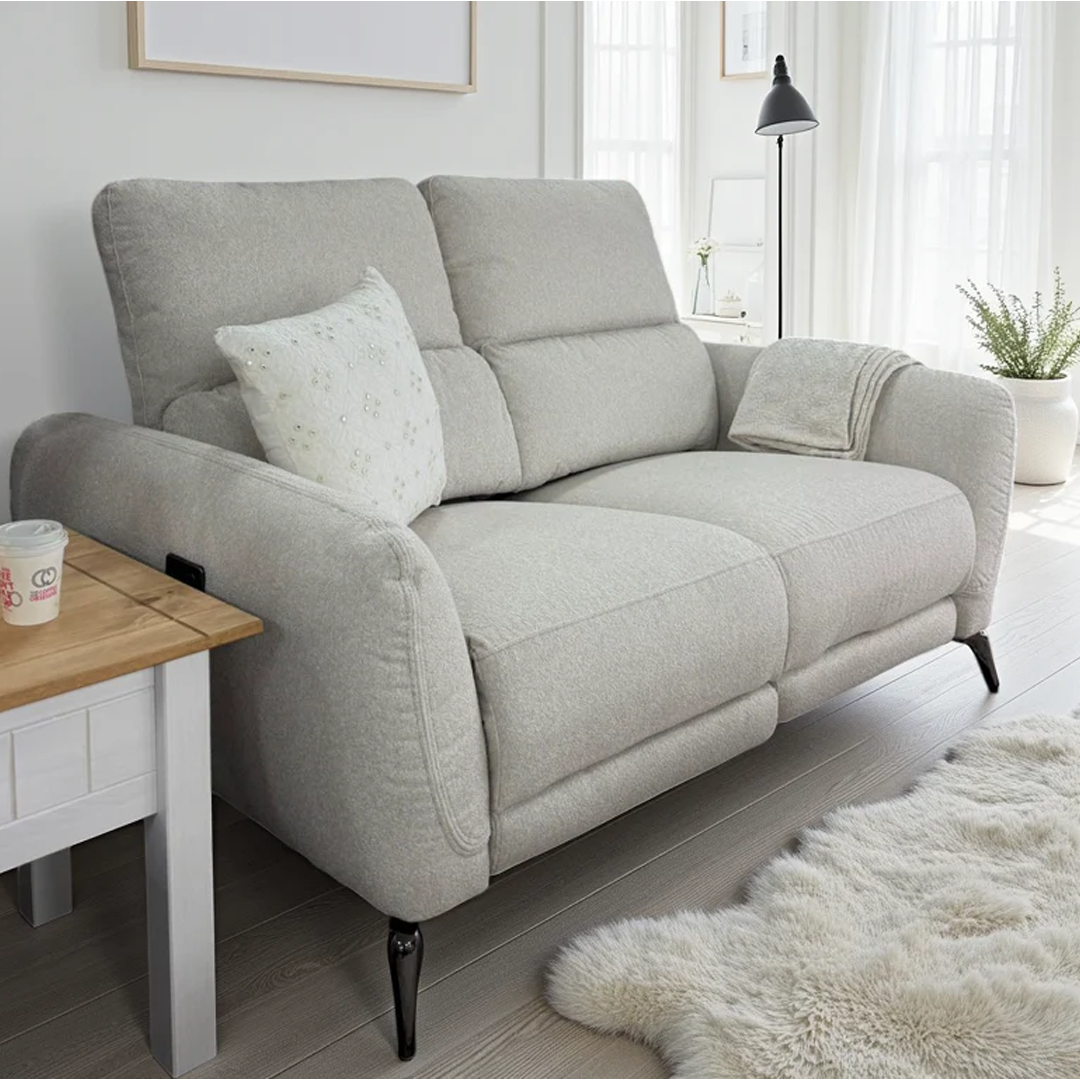 Fabric 2 Seater Sofa Electric Recliner - Sorrento