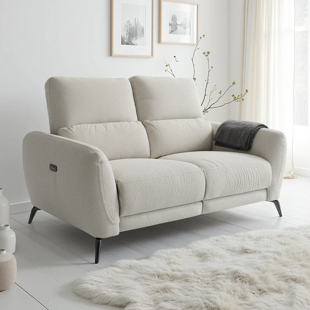 Fabric 2 Seater Sofa Electric Recliner - Sorrento