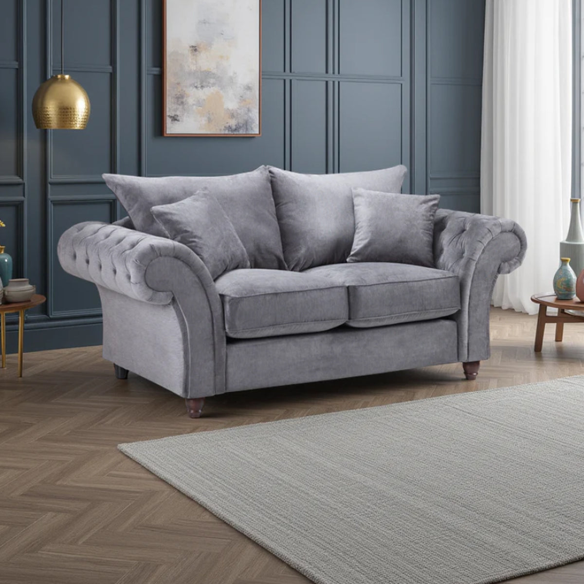 Fabric 2 Seater Sofa Fullback - Windsor